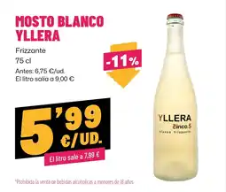 AhorraMas Yllera mosto blanco frizzante oferta