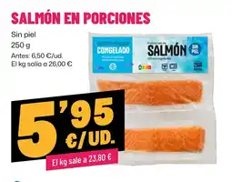 AhorraMas Salmón en porciones oferta