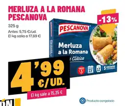 AhorraMas Pescanova merluza a la romana oferta
