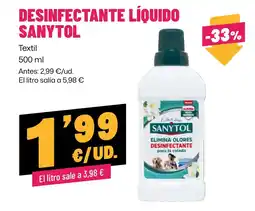 AhorraMas Sanytol desinfectante liquido textil oferta