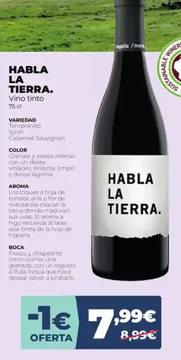 La Sirena Habla la tierra vino tinto oferta