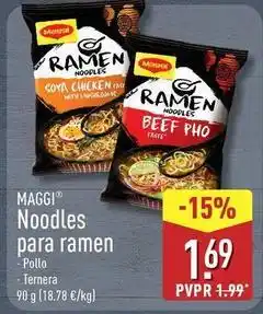 ALDI Maggi - noodles para ramen oferta