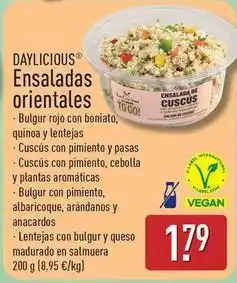 ALDI Daylicious - ensaladas orientales oferta