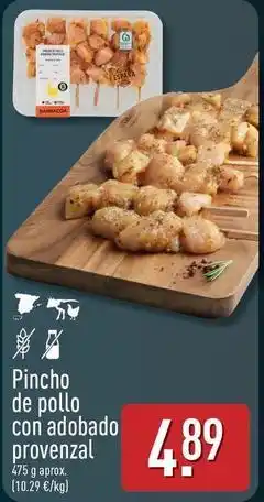 ALDI Pincho de pollo con adobado provenzal oferta