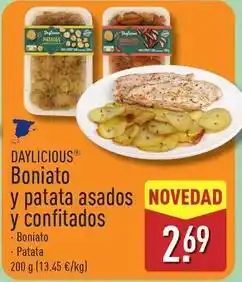 ALDI Daylicious - boniato y patata asados y confitados oferta