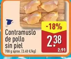ALDI Contramuslo de pollo sin piel oferta