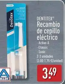 ALDI Dentitex - recambio de cepillo electrico oferta
