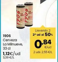 Autoservicios Familia 1906 - cerveza la milnueve oferta