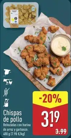 ALDI Chispas de pollo oferta