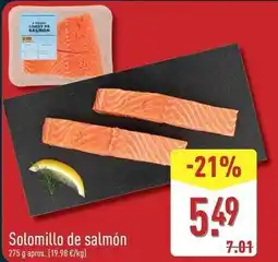 ALDI Solomillo de salmon oferta