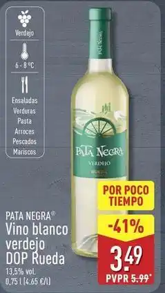 ALDI Pata negra - vino blanco verdejo dop rueda oferta