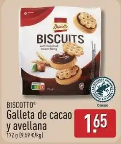 ALDI Biscotto - galleta de cacao y avellana oferta