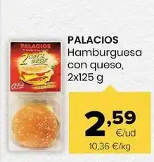 Autoservicios Familia Palacios - hamburguesa con queso oferta