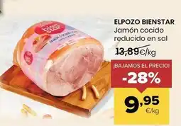 Autoservicios Familia Elpozo bienstar - jamon cocido reducido en sal oferta