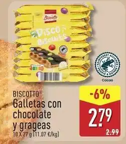 ALDI Biscotto - galletas con chocolate y grageas oferta