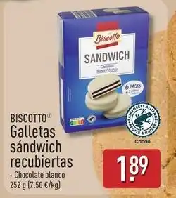 ALDI Biscotto - galletas sandwich recubiertas oferta
