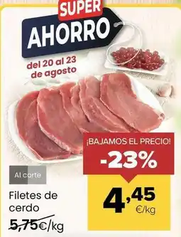 Autoservicios Familia Filetes de cerdo oferta