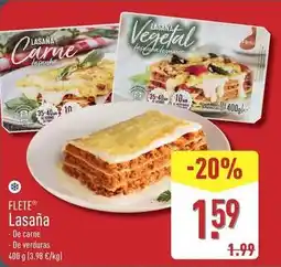 ALDI Flete - lasana oferta