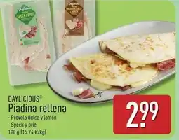 ALDI Daylicious - piadina rellena oferta