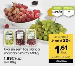 Autoservicios Familia Uva sin semillas blanca oferta
