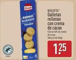 ALDI Biscotto - galletas rellenas con crema de cacao oferta