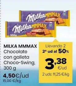 Autoservicios Familia Milka - mmmax chocolate con galleta choco-swing oferta