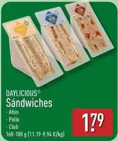 ALDI Daylicious - sandwiches oferta