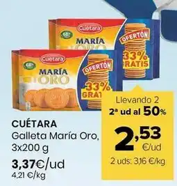 Autoservicios Familia Cuétara - galleta maría oro oferta