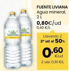 Autoservicios Familia Fuente liviana - agua mineral oferta