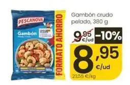 Eroski Pescanova - gambon crudo pelado oferta