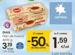 Eroski Dhul - flan de huevo oferta