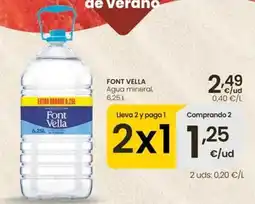 Eroski Font vella - agua mineral oferta