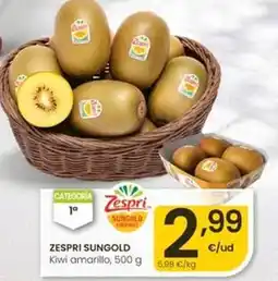 Eroski Zespri - sungold kiwi amarillo oferta
