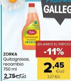 Autoservicios Familia Zorka - quitagrasas recambio oferta