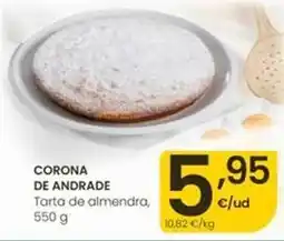 Eroski Corona de andrade - tarta de almendra oferta