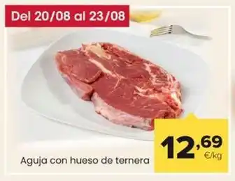 Aguja con hueso de ternera