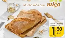 Eroski Pan de la abuela grande oferta
