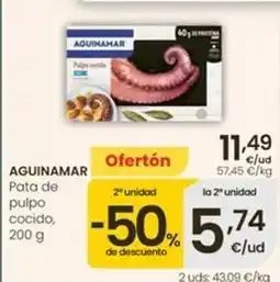 Eroski Aguinamar - pata de pulpo cocido oferta