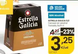 Eroski Estrella galicia - 0,0 cerveza sin alcohol tostada oferta