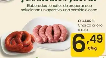 O'caurel - chorizo criollo o rojo