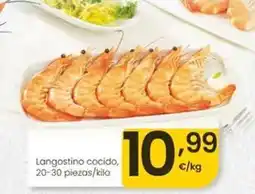Eroski Langostino cocido oferta