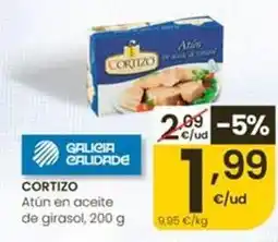 Eroski Cortizo - atun en aceite de girasol oferta