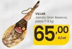 Eroski Villar - jamon gran reserva oferta