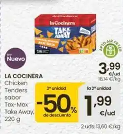Eroski La cocinera - chicken tenders sabor tex-mex take away oferta