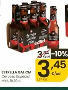 Eroski Estrella galicia - cerveza especial mini oferta