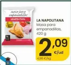 Eroski La napolitana - masa para empanadillas oferta