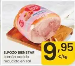 Eroski Elpozo - bienstar jamon cocido reducido en sal oferta