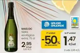 Eroski Maeloc - sidra ecologica extra oferta
