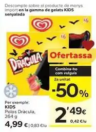 Caprabo Kids - en la gamma de gelats oferta