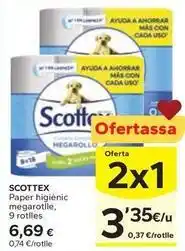 Caprabo Scottex - paper higiènic megarotelle oferta